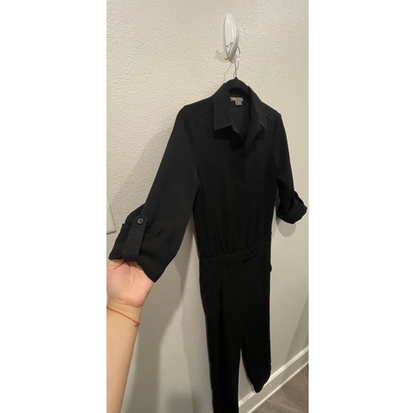 VINCE. Button Down Black Jumpsuit - Picture 8 of 10